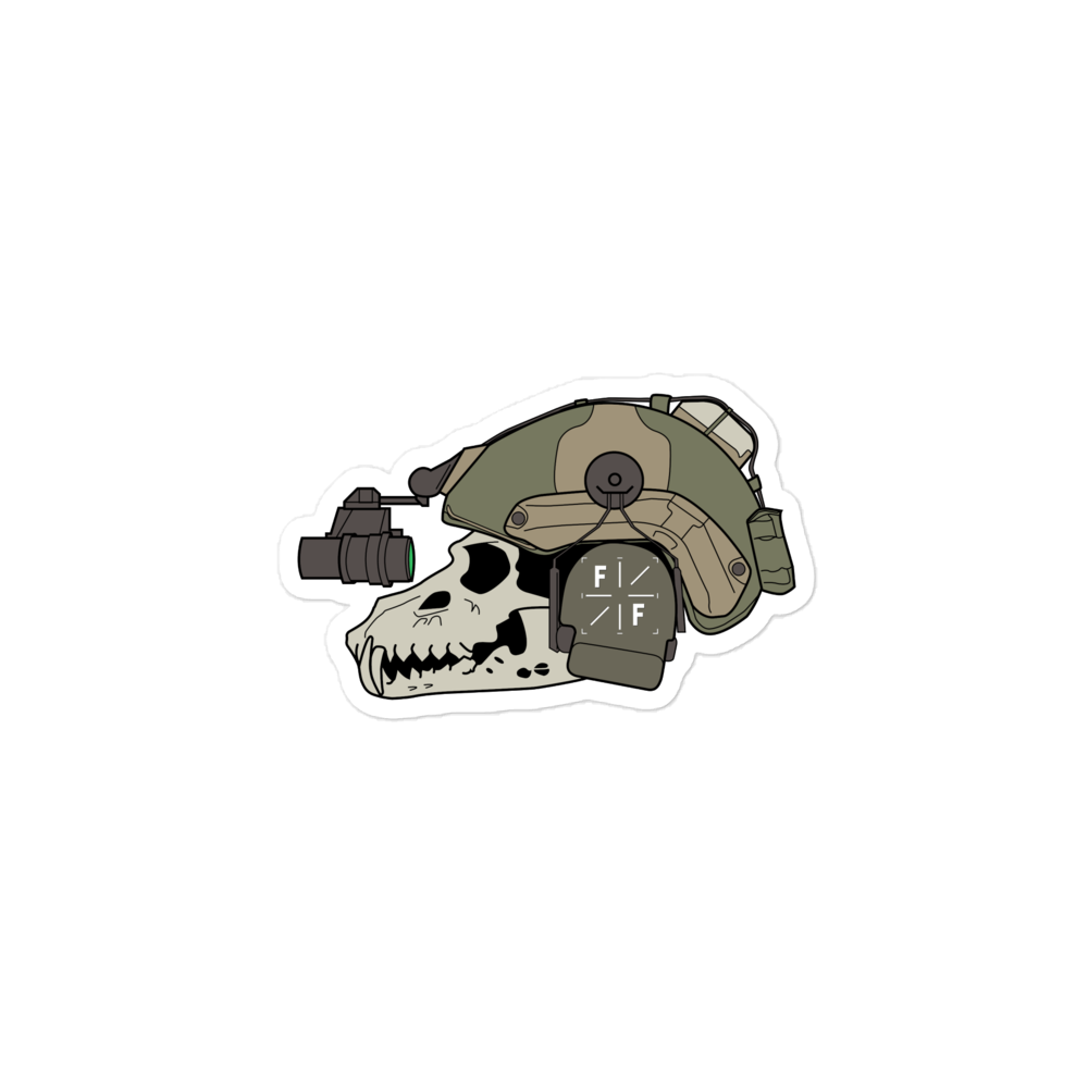 Skull Bucket Sticker