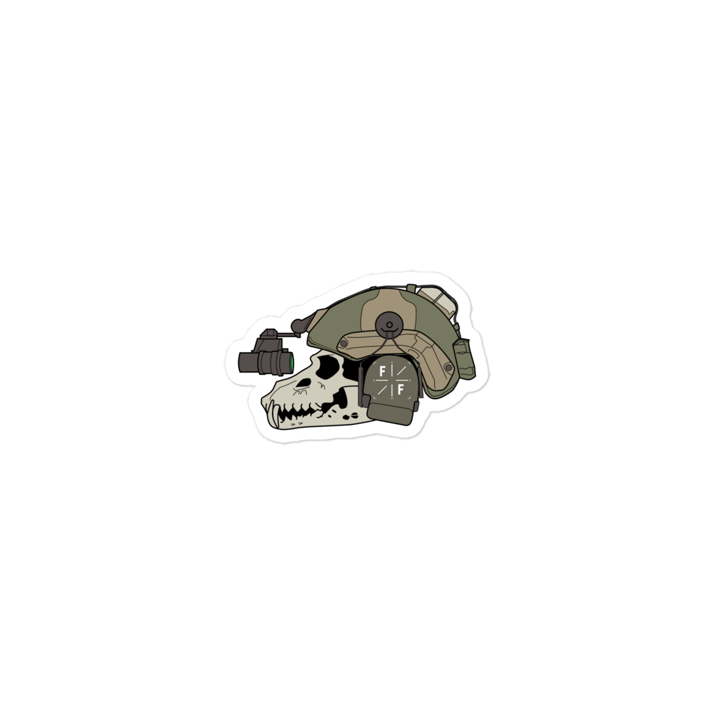 Skull Bucket Sticker