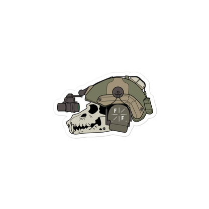 Skull Bucket Sticker