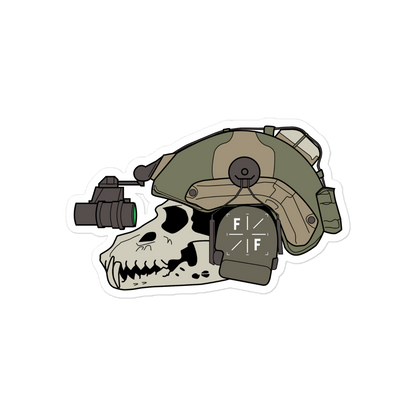 Skull Bucket Sticker
