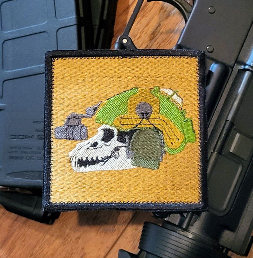 Skull Bucket Patch
